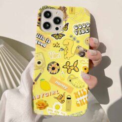 Honey Sticker Tasarımlı Silikon Telefon KılıfIı