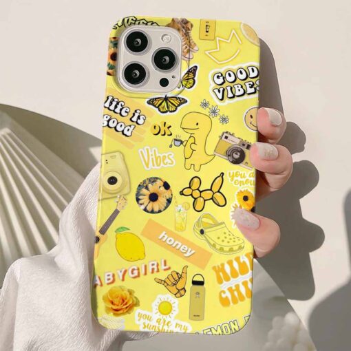 Honey Sticker Tasarımlı Silikon Telefon KılıfIı