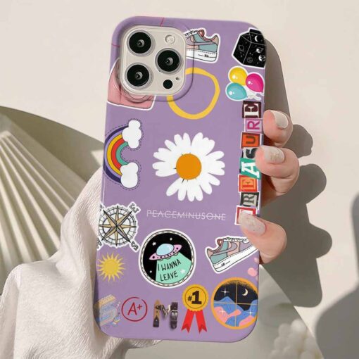 Treasure Sticker Tasarımlı Silikon Telefon KılıfIı