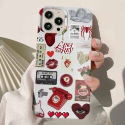 Lana Del Rey Sticker Tasarımlı Silikon Telefon KılıfIı