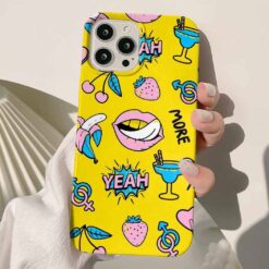 More Yeah Sticker Tasarımlı Silikon Telefon KılıfIı