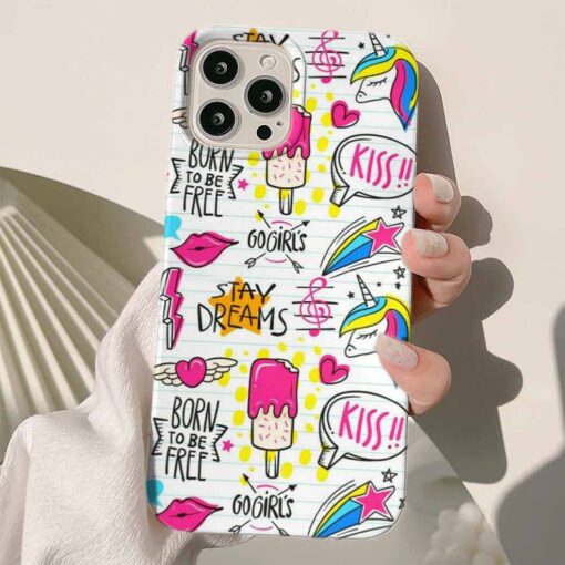 Stay Dream Sticker Tasarımlı Silikon Telefon KılıfIı