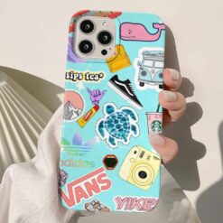 Camera Sticker Tasarımlı Silikon Telefon KılıfIı