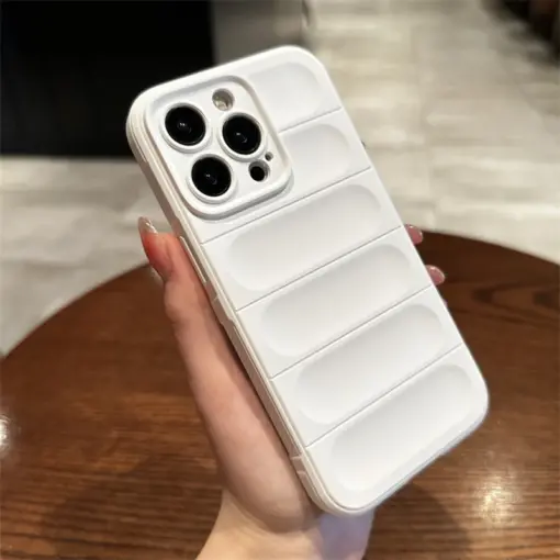 Optimum Çizgi Desenli Silikon Telefon Kılıfı - Görsel 14