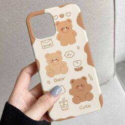Hi Cute Bear Tasarımlı Silikon Telefon Kılıfı
