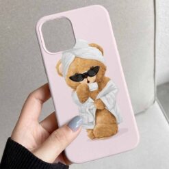 Shower Teddy Tasarımlı Silikon Telefon Kılıfı
