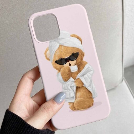 Shower Teddy Tasarımlı Silikon Telefon Kılıfı