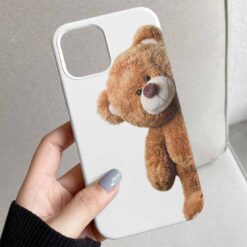 Hello Teddy Tasarımlı Silikon Telefon Kılıfı