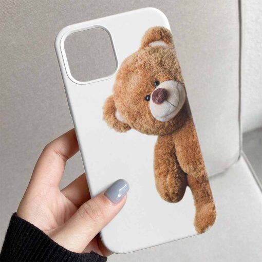 Hello Teddy Tasarımlı Silikon Telefon Kılıfı
