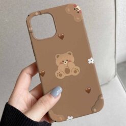 Sevimli Teddy Tasarımlı Silikon Telefon Kılıfı