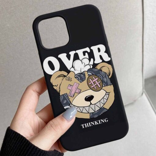 Over Teddy Tasarımlı Silikon Telefon Kılıfı