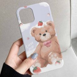 Lucky Teddy Tasarımlı Silikon Telefon Kılıfı