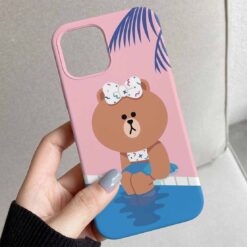 Pool Bear Tasarımlı Silikon Telefon Kılıfı