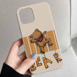 Barcode Teddy Tasarımlı Silikon Telefon Kılıfı