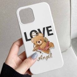 Love Angel Teddy Tasarımlı Silikon Telefon Kılıfı
