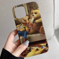 Smoke Teddy Tasarımlı Silikon Telefon Kılıfı