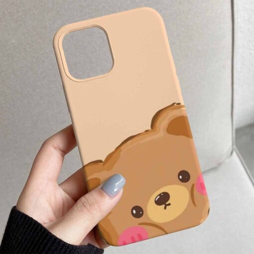 Tatlı Teddy Tasarımlı Silikon Telefon Kılıfı