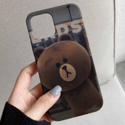 Street Teddy Tasarımlı Silikon Telefon Kılıfı
