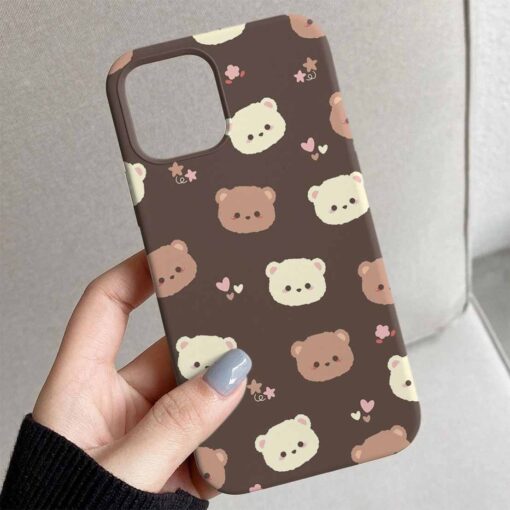 Heart Teddy Tasarımlı Silikon Telefon Kılıfı