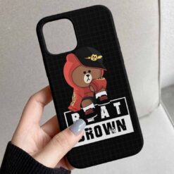 Beat Brown Teddy Tasarımlı Silikon Telefon Kılıfı