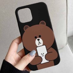 Phone Teddy Tasarımlı Silikon Telefon Kılıfı