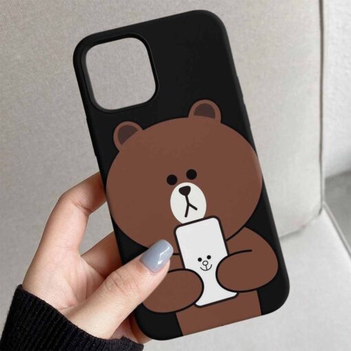 Phone Teddy Tasarımlı Silikon Telefon Kılıfı