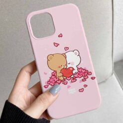 Love You Teddy Tasarımlı Silikon Telefon Kılıfı