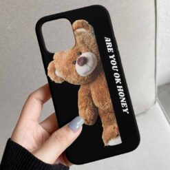 Honey Teddy Tasarımlı Silikon Telefon Kılıfı