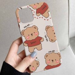 Haha Teddy Tasarımlı Silikon Telefon Kılıfı