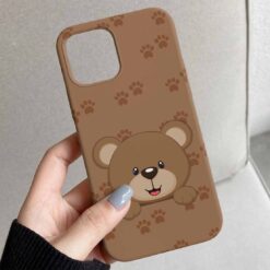 Teddy Bear Tasarımlı Silikon Telefon Kılıfı