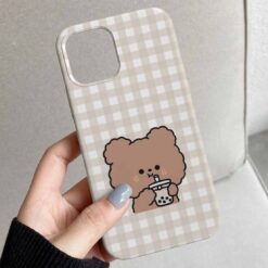 Bubble Teddy Tasarımlı Silikon Telefon Kılıfı