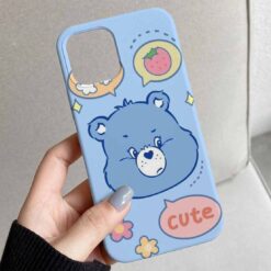 Cute Blue Tasarımlı Silikon Telefon Kılıfı