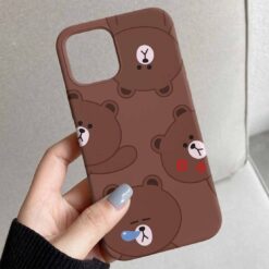 Brown Bear Tasarımlı Silikon Telefon Kılıfı