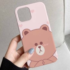 Cute Teddy Tasarımlı Silikon Telefon Kılıfı
