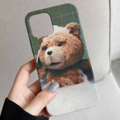Bathtub Teddy Tasarımlı Silikon Telefon Kılıfı