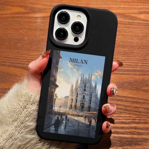 Milan Travel Tasarımlı Silikon Telefon Kılıfı