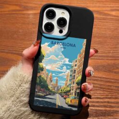 Barcelona Travel Tasarımlı Silikon Telefon Kılıfı