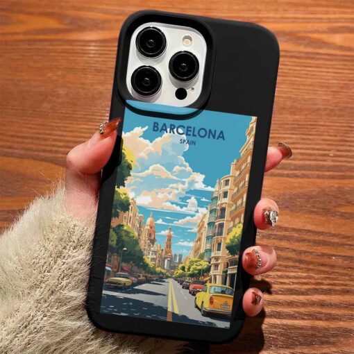 Barcelona Travel Tasarımlı Silikon Telefon Kılıfı