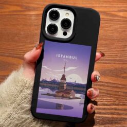 İstanbul Travel Tasarımlı Silikon Telefon Kılıfı