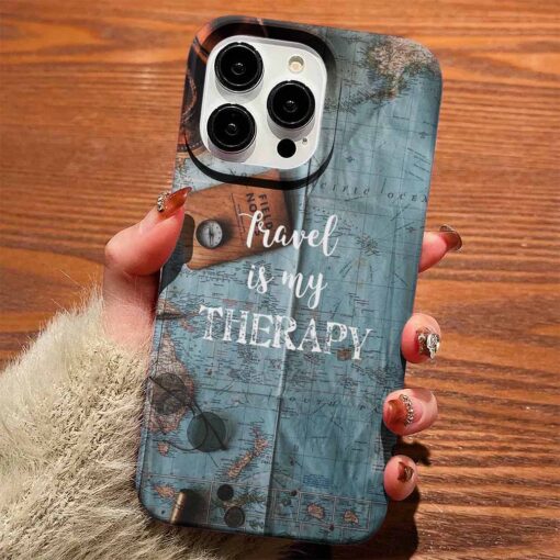 Travel İs My Therapy Tasarımlı Silikon Telefon Kılıfı