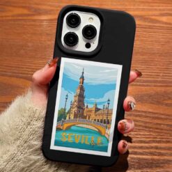 Seville Poster Tasarımlı Silikon Telefon Kılıfı