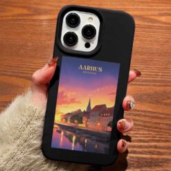 Aarhus Poster Tasarımlı Silikon Telefon Kılıfı