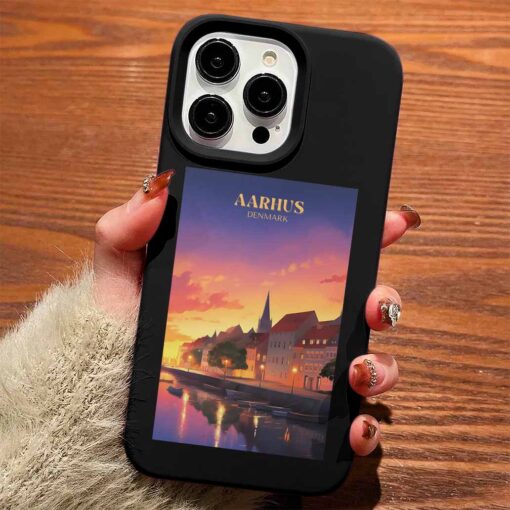 Aarhus Poster Tasarımlı Silikon Telefon Kılıfı
