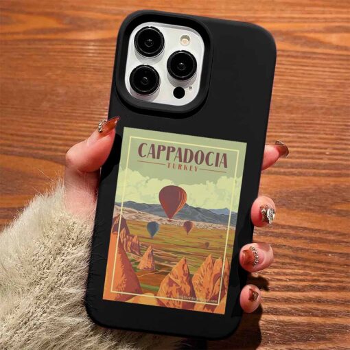 Kapadokya Poster Tasarımlı Silikon Telefon Kılıfı