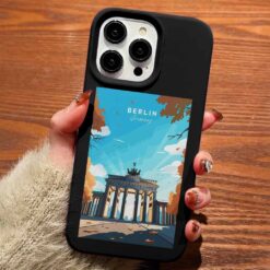 Berlin Poster Tasarımlı Silikon Telefon Kılıfı