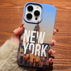 New York City Poster Tasarımlı Silikon Telefon Kılıfı