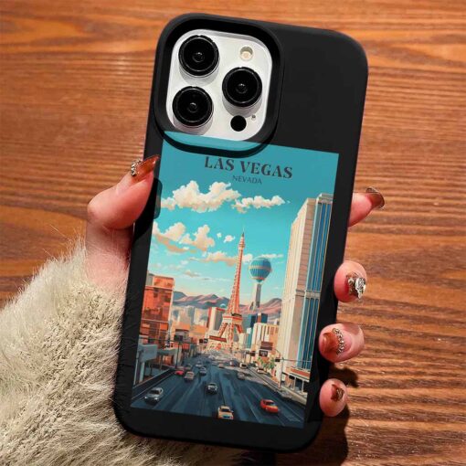 Las Vegas Poster Tasarımlı Silikon Telefon Kılıfı