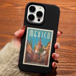 Mexico Poster Tasarımlı Silikon Telefon Kılıfı