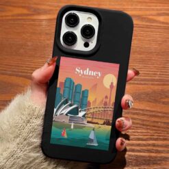Sydney Poster Tasarımlı Silikon Telefon Kılıfı