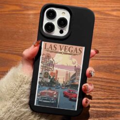 Las Vegas Poster Tasarımlı Silikon Telefon Kılıfı